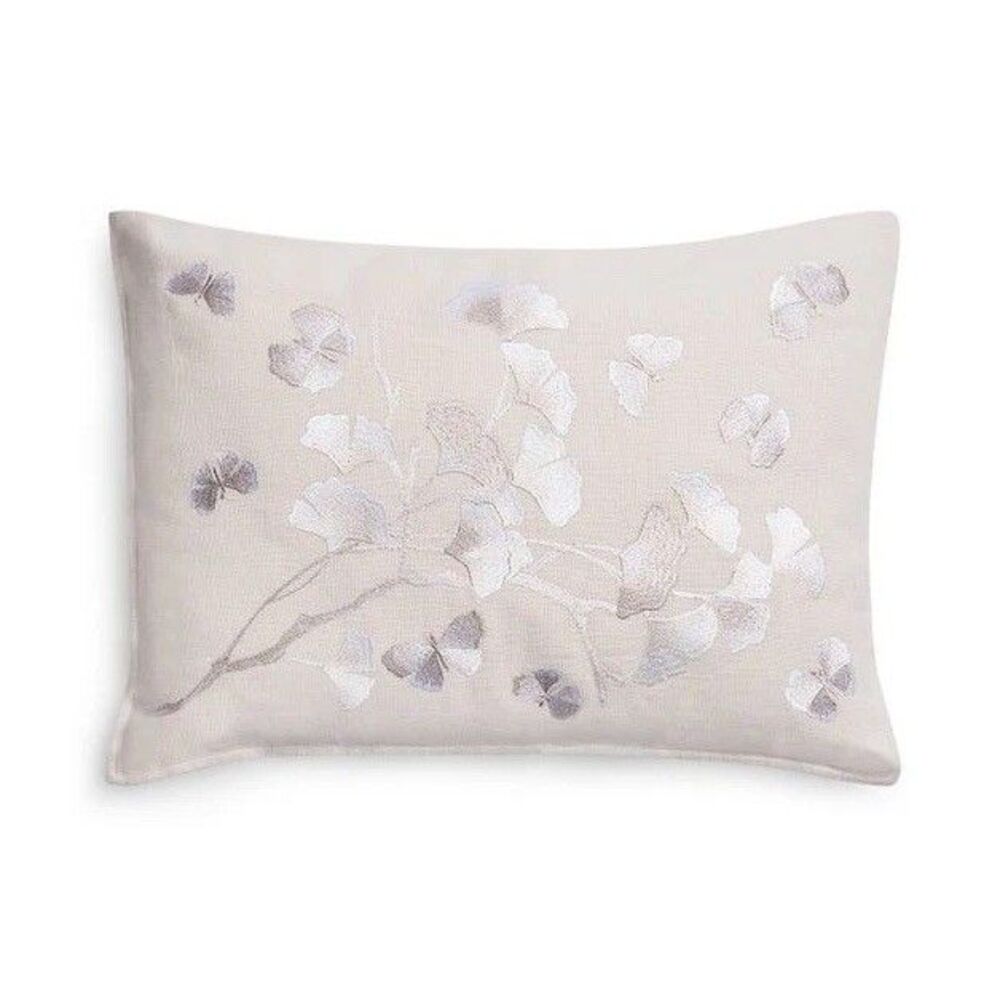 Michael Aram Butterfly Ginkgo Ombré Embroidered Decorative Pillow, 20"×14" RARE